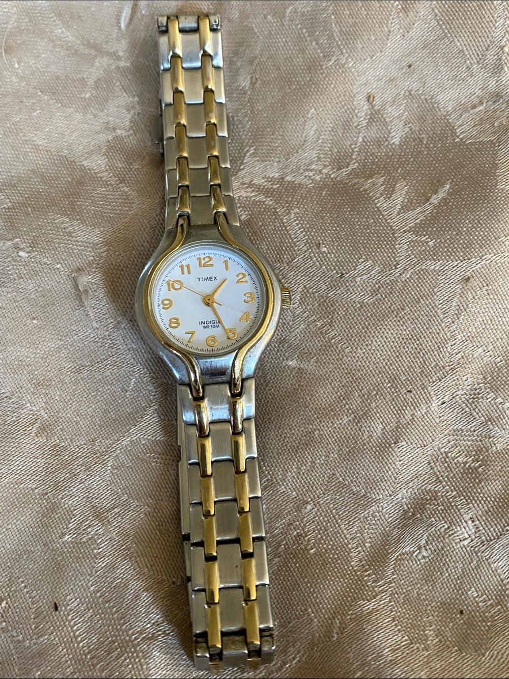 Timex Women's Two-Tone Silver and Gold Link Bracelet Watch